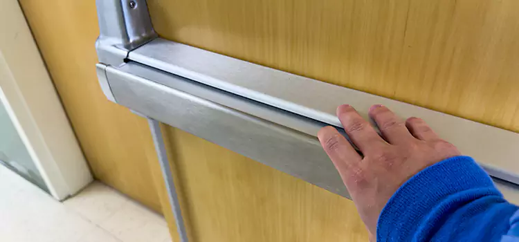 Installing a Push Bar on a Door St. Marys
